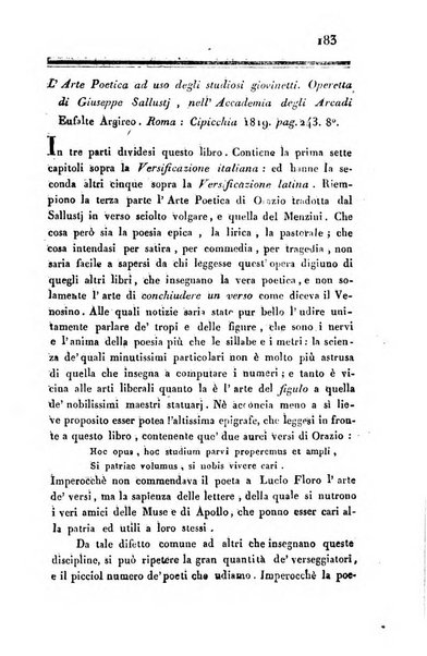 Giornale arcadico di scienze, lettere ed arti