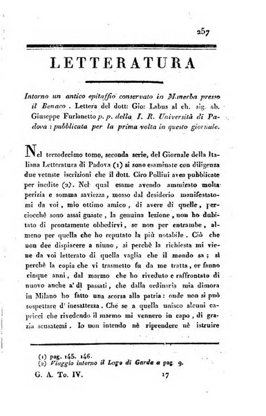 Giornale arcadico di scienze, lettere ed arti