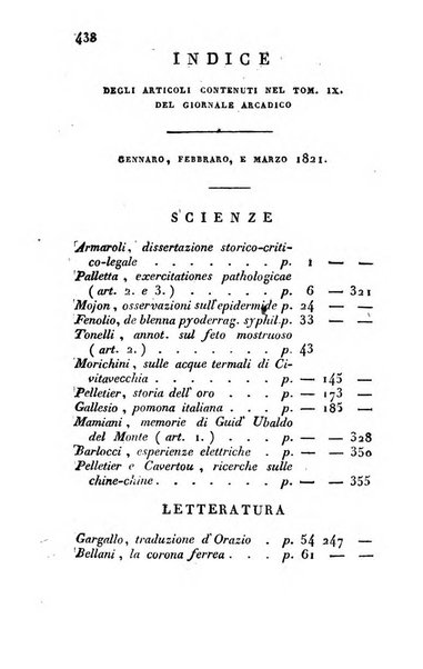 Giornale arcadico di scienze, lettere ed arti