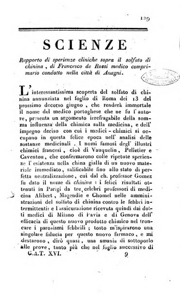 Giornale arcadico di scienze, lettere ed arti