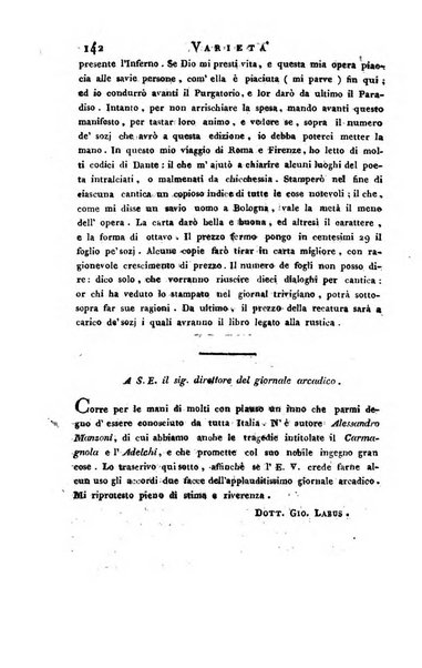 Giornale arcadico di scienze, lettere ed arti