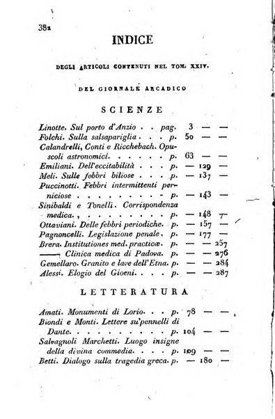 Giornale arcadico di scienze, lettere ed arti