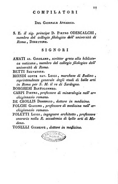 Giornale arcadico di scienze, lettere ed arti