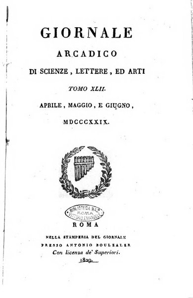 Giornale arcadico di scienze, lettere ed arti