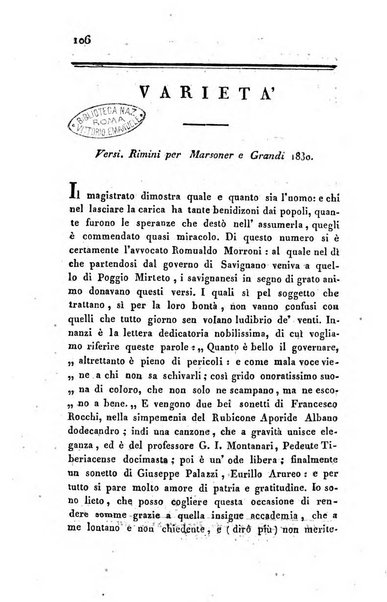 Giornale arcadico di scienze, lettere ed arti