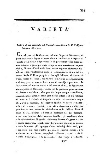 Giornale arcadico di scienze, lettere ed arti