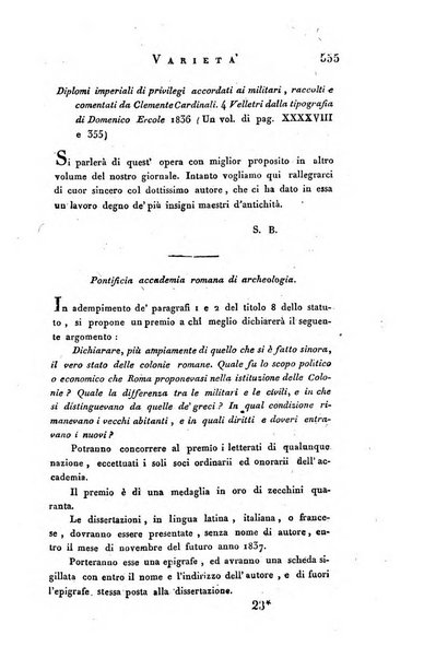 Giornale arcadico di scienze, lettere ed arti