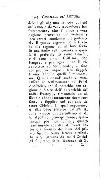 Giornale de'letterati