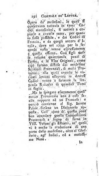 Giornale de'letterati