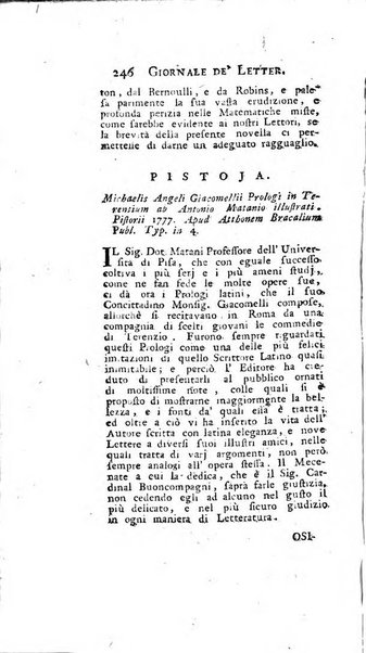 Giornale de'letterati