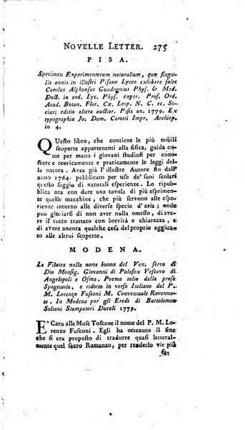 Giornale de'letterati