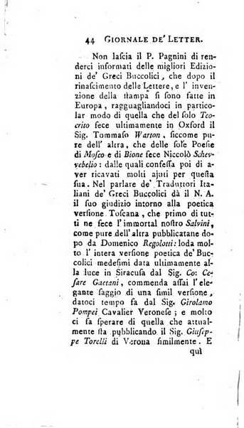 Giornale de'letterati