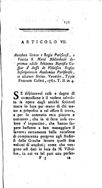 Giornale de'letterati