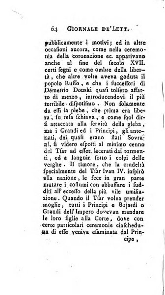 Giornale de'letterati