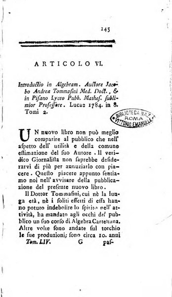 Giornale de'letterati