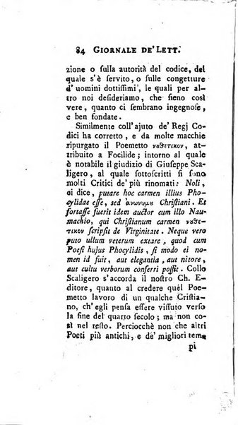 Giornale de'letterati