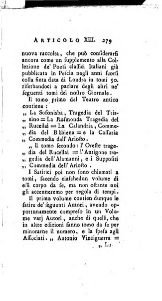 Giornale de'letterati