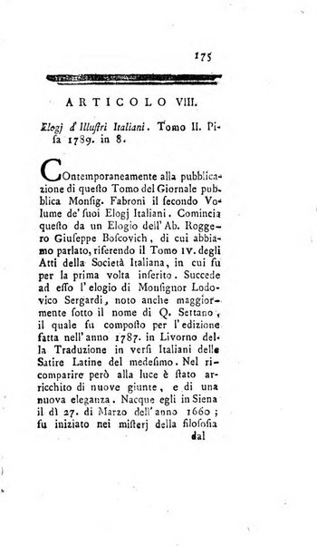 Giornale de'letterati