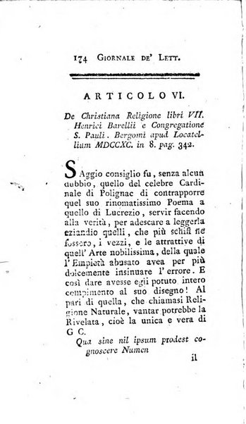 Giornale de'letterati