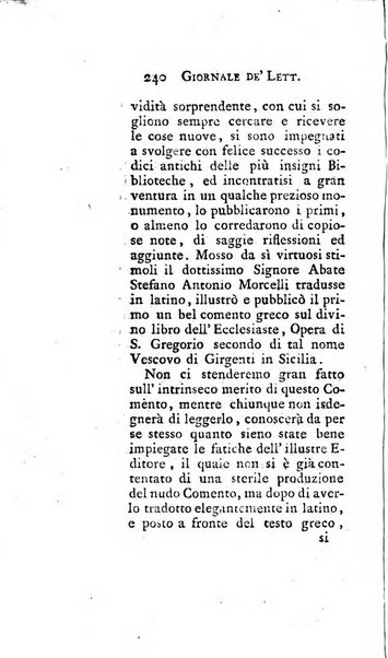 Giornale de'letterati