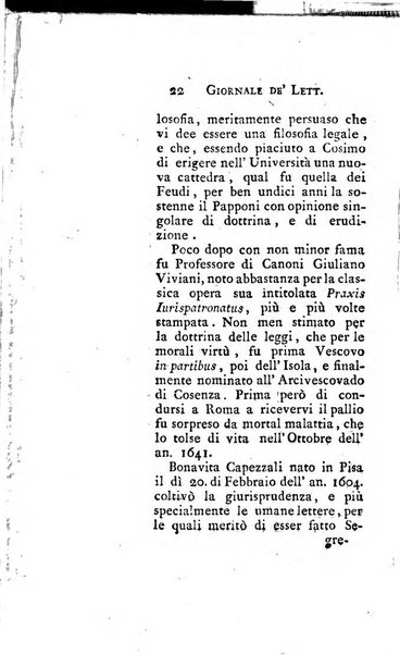 Giornale de'letterati