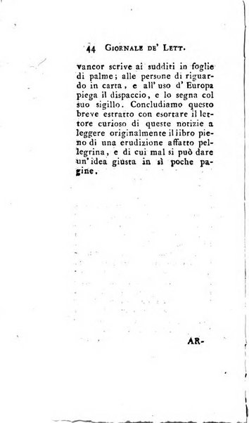 Giornale de'letterati