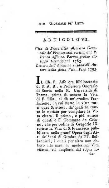 Giornale de'letterati