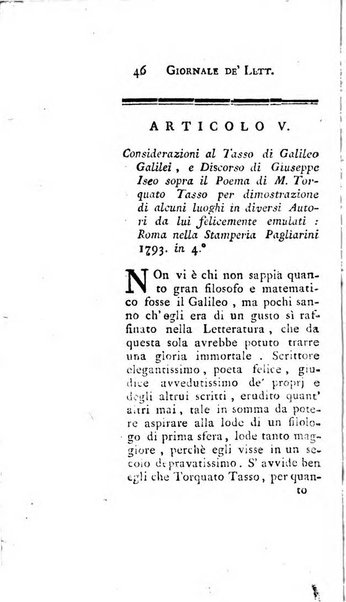 Giornale de'letterati