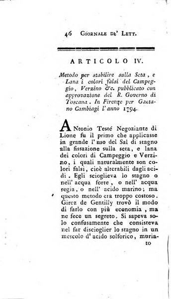 Giornale de'letterati