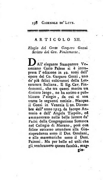 Giornale de'letterati