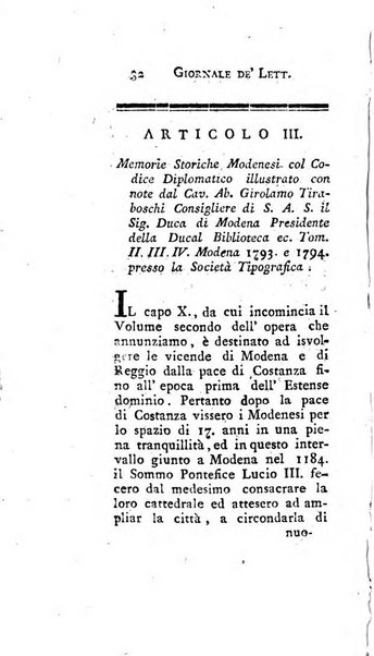 Giornale de'letterati