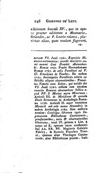 Giornale de'letterati