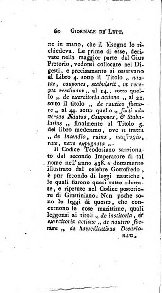 Giornale de'letterati