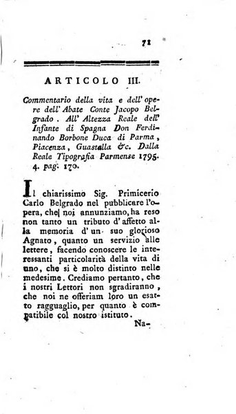 Giornale de'letterati