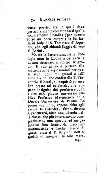 Giornale de'letterati