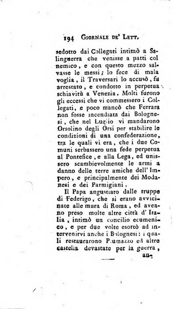 Giornale de'letterati