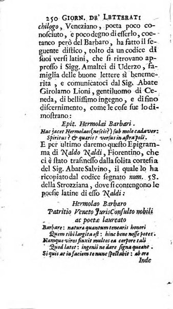 Giornale de' letterati d'Italia