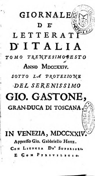 Giornale de' letterati d'Italia