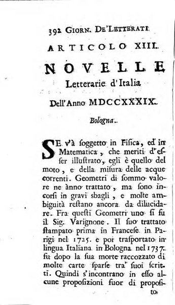 Giornale de' letterati d'Italia