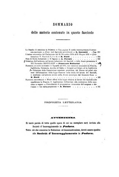 Giornale degli economisti organo dell'Associazione per il progresso degli studi economici