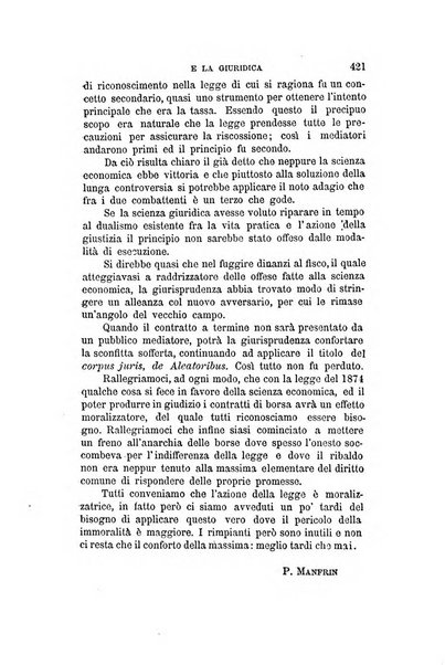 Giornale degli economisti organo dell'Associazione per il progresso degli studi economici