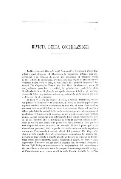 Giornale degli economisti organo dell'Associazione per il progresso degli studi economici