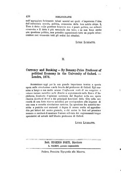 Giornale degli economisti organo dell'Associazione per il progresso degli studi economici