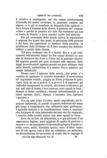 Giornale degli economisti organo dell'Associazione per il progresso degli studi economici