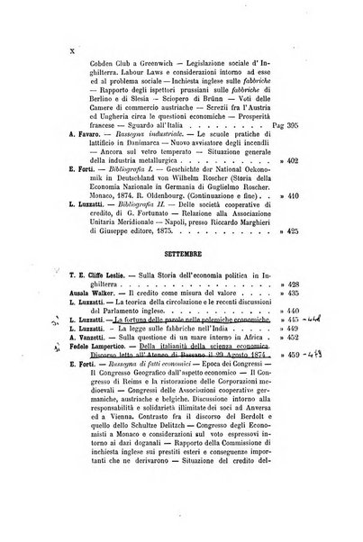 Giornale degli economisti organo dell'Associazione per il progresso degli studi economici