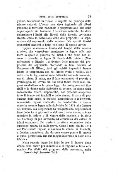 Giornale degli economisti organo dell'Associazione per il progresso degli studi economici