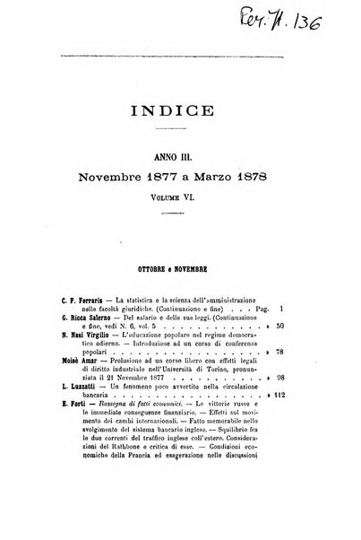 Giornale degli economisti organo dell'Associazione per il progresso degli studi economici