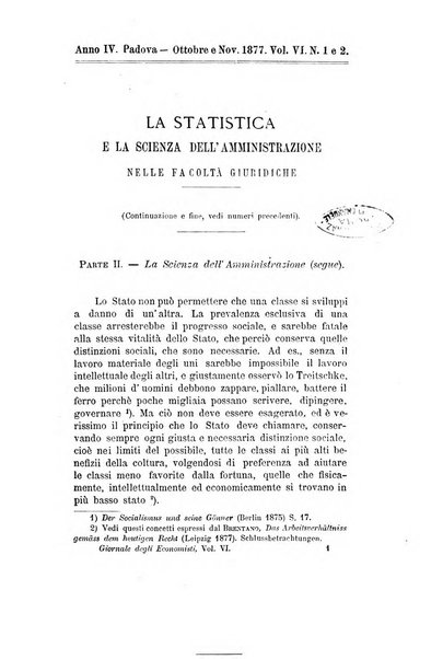 Giornale degli economisti organo dell'Associazione per il progresso degli studi economici