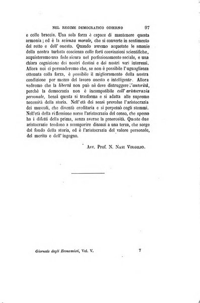 Giornale degli economisti organo dell'Associazione per il progresso degli studi economici