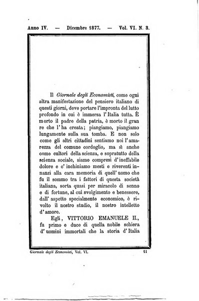 Giornale degli economisti organo dell'Associazione per il progresso degli studi economici